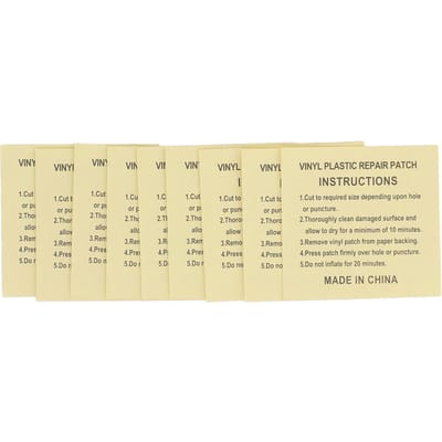 100 pièces Patch de réparation auto-adhésif Résistant à l'eau PVC Patch Transparent pour Matelas Gonflable Bouée Gonflable Jouet Gonflable beige