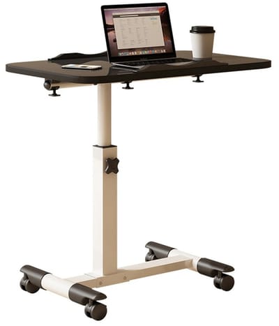 Turold Bedtafel - Laptoptafel - Nachttafel - Bedleestafel - In Hoogte Verstelbaar, MobielZiekenhuisnachtkastje, Kantelbaar Blad