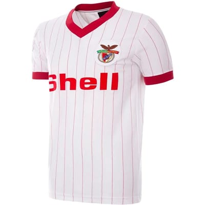 COPA - SL Benfica Uitshirt 1985/86 Retro Voetbalshirt - Heren - Wit - S