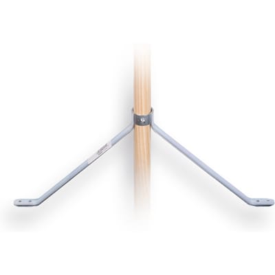 Stokhouder  45cm  breed 19 cm hoog,  voor steel 28 mm
