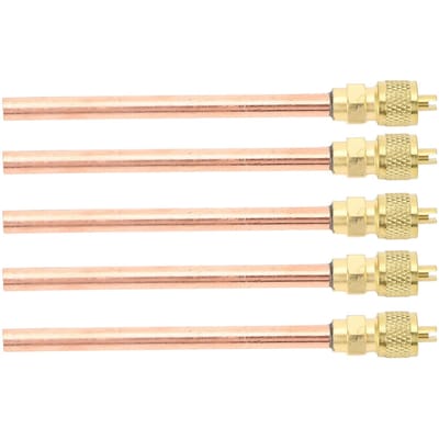 5 STUKS Airconditioning Terugslagklep 7/16 20 UNF Messing Koper HVAC Service Aansluitventiel voor R22 R12