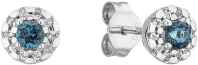 Glow 106.0817.00 Dames Oorbellen - Oorknopjes - Sieraad - Zilver - 925 Zilver - 6 mm breed - 7 mm lang