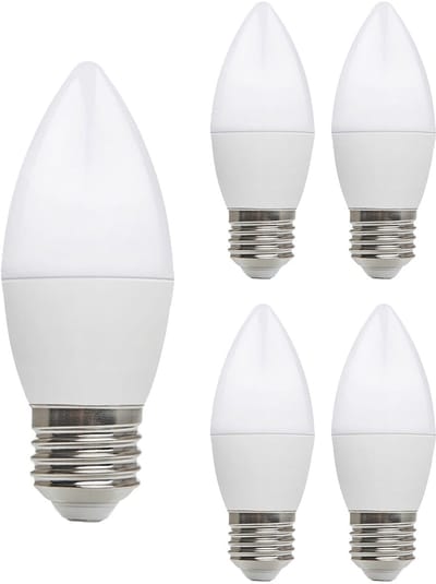 Kobi LED Lamp Kaarsvorm E27 8.5W - 806lm - 3000K - 230V - Voor Woonkamer, Plafondlamp of Wandverlichting - 5 stuks