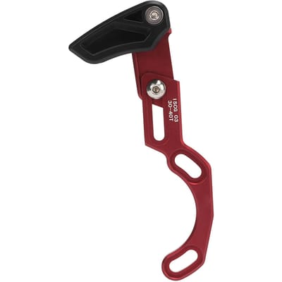 Fietskettinggeleider Professionele Enkele Schijf Aluminiumlegering Bevestiging Fietskettingbeschermer voor Fietsaccessoires black
