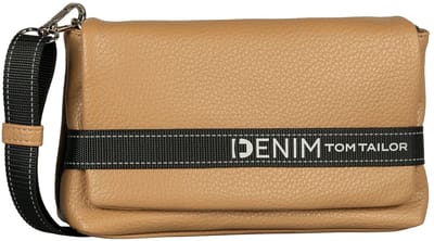 TOM TAILOR schoudertas Marlow Flap Bag No Zip Camel Lichtbruin