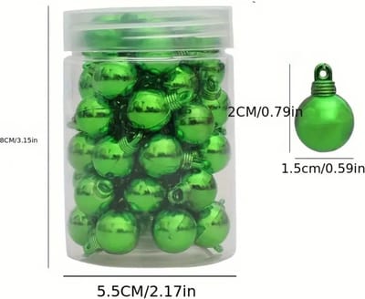 Bovista Kerstballen - Kerstversiering - Plastic - Mini Kerstballenset - Goud -48 stuks
