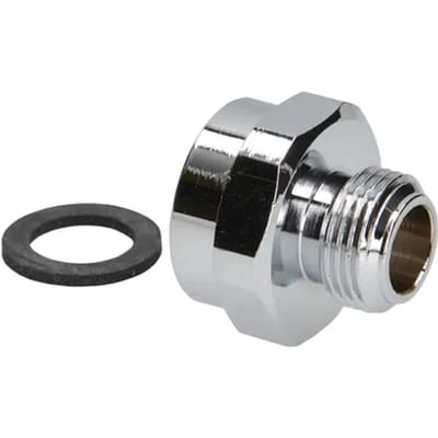 Sanivesk Draad Recht Verloop 1/2"fx3/8"m Chroom