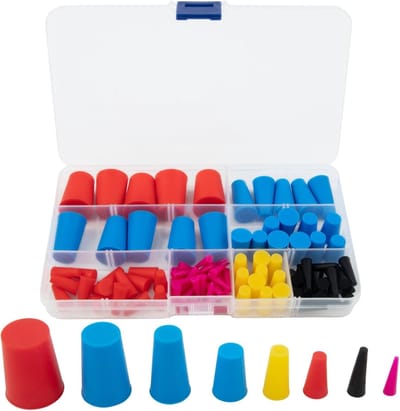 Afdekdoppen Set - Hittebestendig Silicone - Bescherming Onderdelen - 105 Stuks Divers - 8 Maten - Gemengde Kleuren