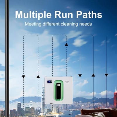 Ramenreinigingsrobot met Dubbele Water Spray – Automatische Raamreiniger met Afstandsbediening – Oplaadbare Lithium Batterij – Voor Glas, Ramen en Spiegels