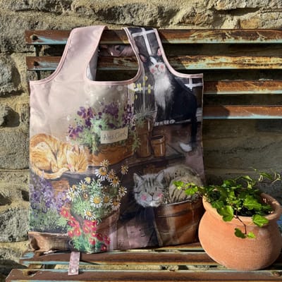 Alex Clark Herbruikbare Tas Katten ~ Cats and Pots