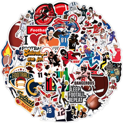 American Football Stickers - 50 stuks - 5x6 CM - Sport Laptopstickers