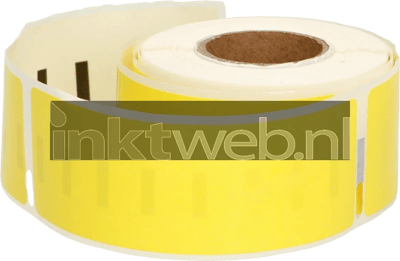 FLWR - Labels / Dymo 99010 / geel / Geschikt voor Dymo
