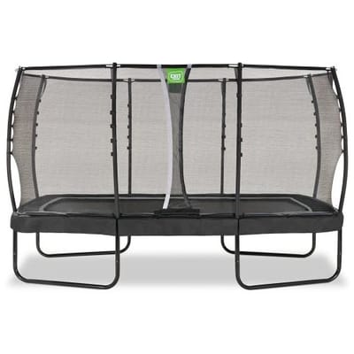EXIT Allure Premium Trampoline 244x427cm - Op Poten - Rechthoekig - Trampoline Buiten - Voor Kinderen - Zwart