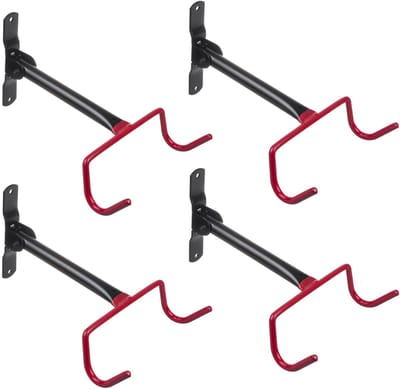 Maclean - Set van 4 stuks Fiets muurbeugel - Fietsenrek - Wandmontage - Ophangsysteem - max. belasting 30kg