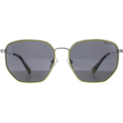Polaroid Square Unisex Palladium Geel Grijs Gepolariseerd PLD 6214/S/X