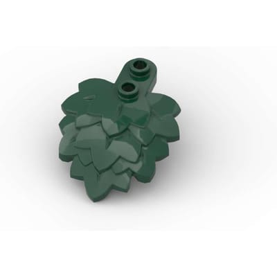 MOC 10 STUKS 5058 Plantenplaat Rond 1x2 Met Gelaagde Bladeren Bouwstenen Botanisch Blad Bloem Steen Deeltje Speelgoed Verjaardagscadeau