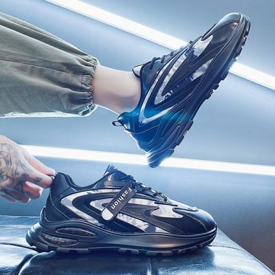 Chaussures pour hommes Nouvel étudiant Sports Décontracté Petites Blanches Chaussures Tendance Tout-match Course Ins Chaussures Papa Hommes 44