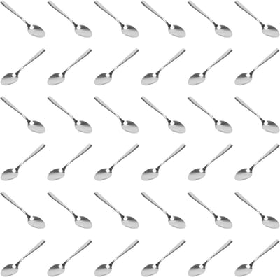 Solidchoice - 36 Stuks RVS Theelepels voor Thuis en Horeca