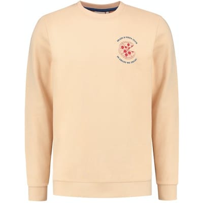 Shiwi Men Skate Club Sweater Buff Orange Maat: XXL | Sweaters Outlet | Heren | Beige