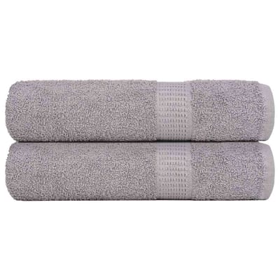 vidaXL - Handdoeken - FROGN - 2 - st - 50x100 - cm - 360 - g/m² - grijs