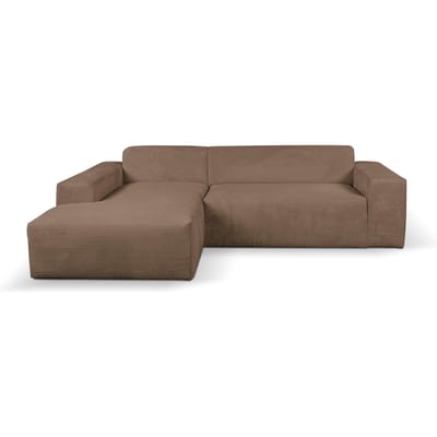 Hoekslaapbank Nina links ribstof | NADUVI Collection