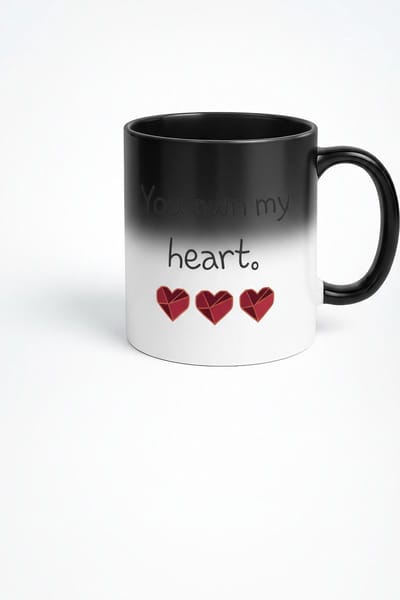 Magische Mok - You Own My Heart - Kleurveranderend Cadeau met Gaming Harten