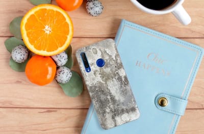 Honor 20 Lite TPU Siliconen Hoesje Beton Print