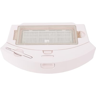 Boîte à Poussière d'Aspirateur de Sol avec Filtre Haute Efficacité Grande Capacité Collecteur de Poussière pour Aspirateur Robot white