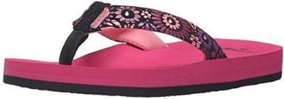 REEF Teenslippers Little Ahi - Meisjes - Roze/Zwart - Maat 35/36
