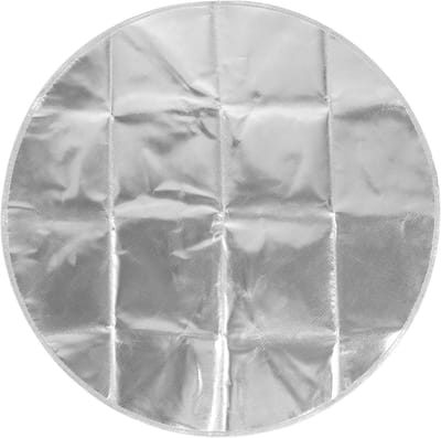 Vuurschaal Mat - Grill Mat Isolatie - Bescherming Gazon - Hittebestendig Composiet - 24 inch - Zilvergrijs