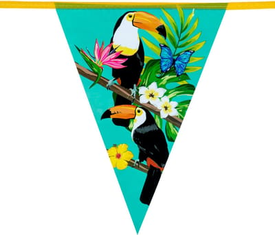 Boland - PE vlaggenlijn Toekan - Tropisch - Hawaii - Tuinfeest - Themafeest - Verjaardag