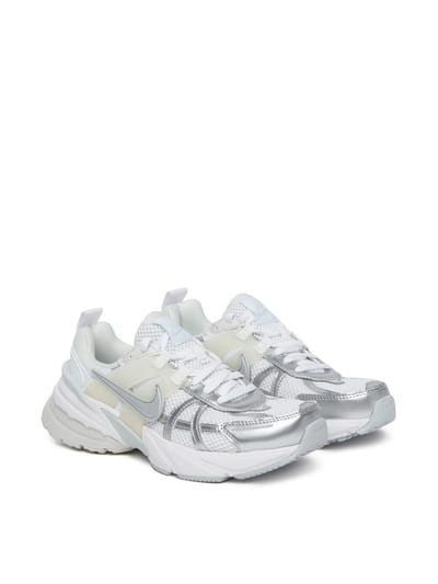 Nike V2K Run Metallic Zilver Dames Sneakers Wit FD0736-104 44.5