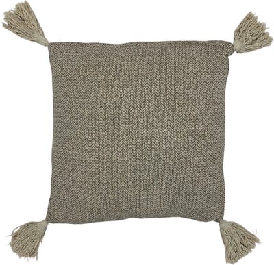 Lavandoux - Sierkussen - Kussen met Kwastjes - Taupe - 45 x 45 cm