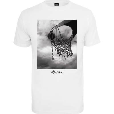 Mister Tee - Ballin 2.0 Heren Tshirt - L - Wit