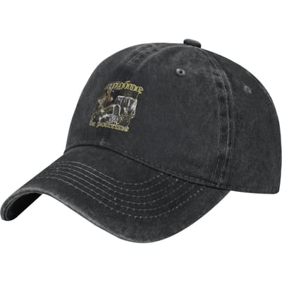 Angine De Poitrine Baseballpetten Verweerd Denim Gewassen Quebec Duo Hoofddeksels Mannen Vrouwen Buiten Trainen Verstelbare Petten Hoed One Size gray