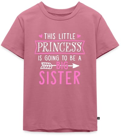 This Princess Is Going To Be A Big Sister Hartjes Premium T Shirt Kinderen