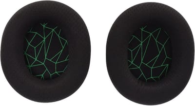Comfortabele Vervangende Oorkussens voor Hoofdtelefoons, Geheugenfoam, Hoge Elasticiteit, Geschikt voor Arctis 3/5/7/9, Zwart Groene Print