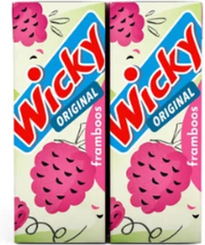 Wicky drink framboos pakje 20cl (5x 6-pack)
