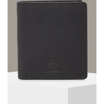 strellson Leren portemonnee Blackwall BillFold V7 Black zwart