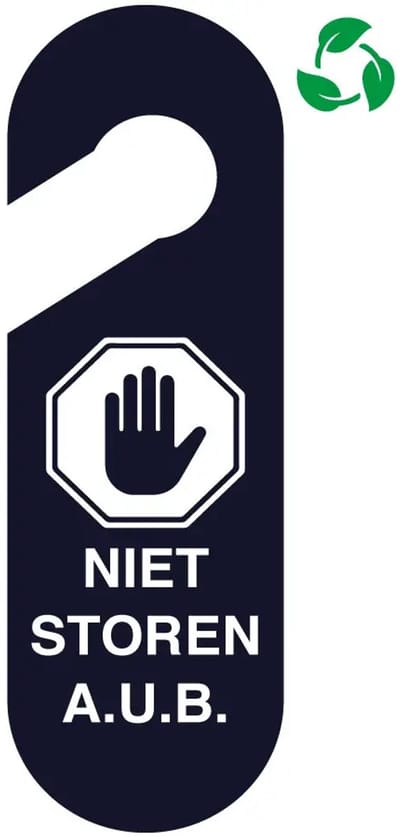 Niet storen aub deurhanger - Forex Re materiaal | 30 x 10 cm