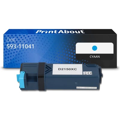 PrintAbout huismerk Toner 593-11041 (769T5) Cyaan Geschikt voor Dell