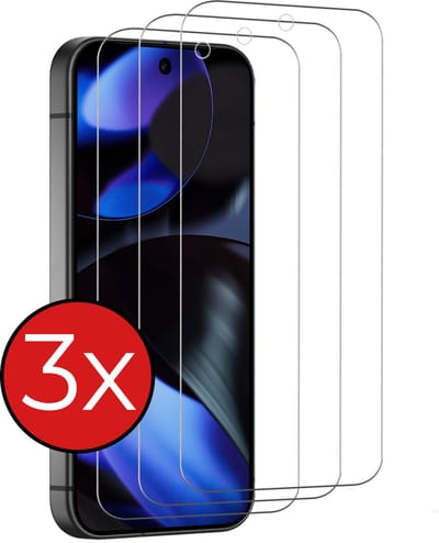 Screenprotector - 3 Stuks - Geschikt voor Google Pixel 10 - Extra Sterk - Beschermglas - Gehard Glas - Tempered Glass - Screen Protector