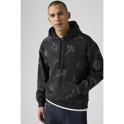 Levi's Relaxed Graphic Hoodie Taglia: M | Felpe con cappuccio Outlet | Uomo