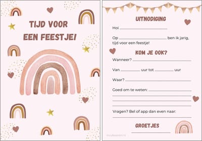 Uitnodiging kinderfeestje | 12 stuks | uitnodigingskaarten | uitnodiging verjaardag | uitnodiging feest | uitnodiging kinderfeestje meisje | uitnodiging kinderfeestje unicorn | uitnodiging feestje