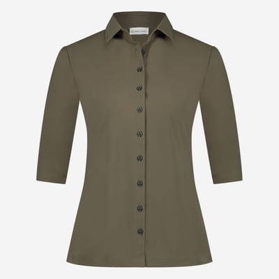 Blouse Betty Easy Wear Technical Jersey | Army - Army / XXS