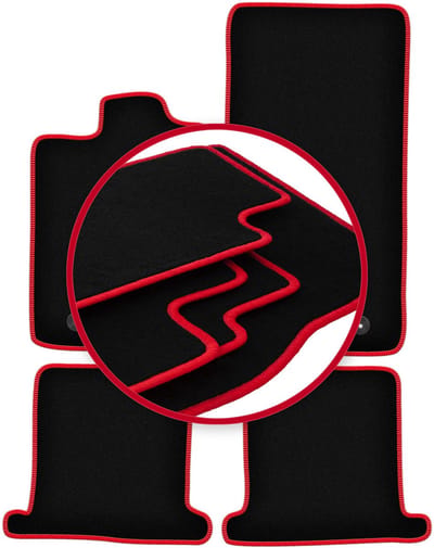 CARLUX-RED automatten voor: Jaguar XK coupé (2006-2014)