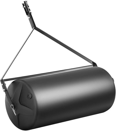 400 Lbs Gazonroller Om Achter Zich Aan Te Trekken, met Zand/Water Gevulde Gazonroller, Lldpe-Trommel En Stalen Frame Gazonroller met Licht Draaibare Plug, Compatibel met Tractor Of Atv voor Gazon