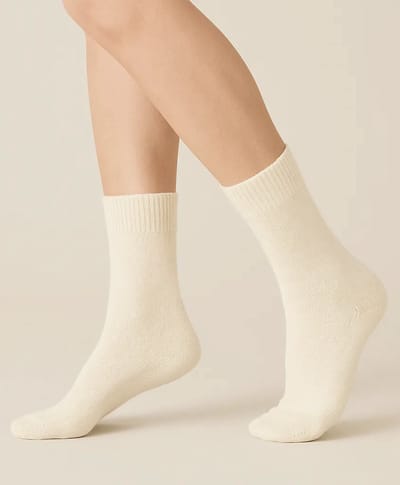 Basset Comfort - Merino Wol Sokken - Warme Sokken - Maat 35/38 - Off White