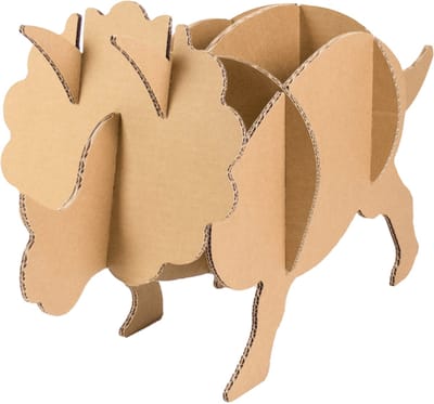 Kartonnen triceratops dinosaurus - Grote dino van 80 x 24 x 33 cm - Kartent