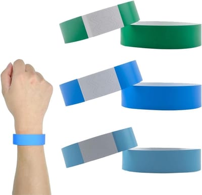 Kleurige Identificatiearmbanden - 100 Stuks, Waterdicht voor Toegangscontrole, Feestjes en Evenementen